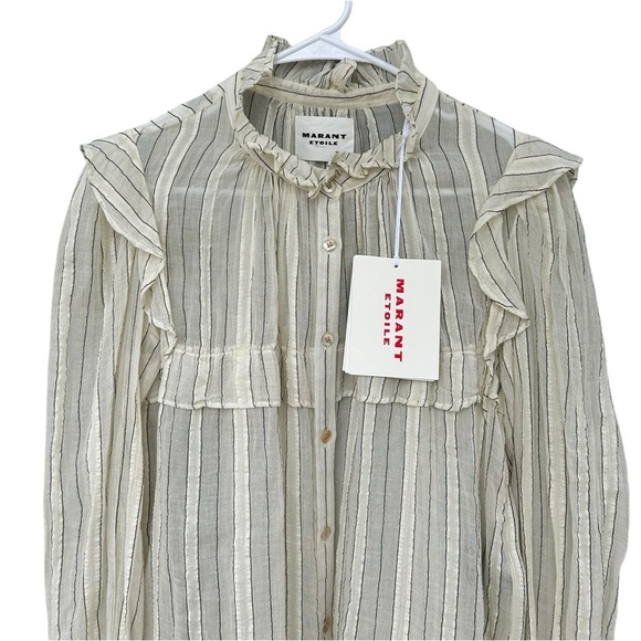 NWT Isabel Marant Etoile PLALIA TOP - Size 36 - 100% Cotton - Picture 12 of 16